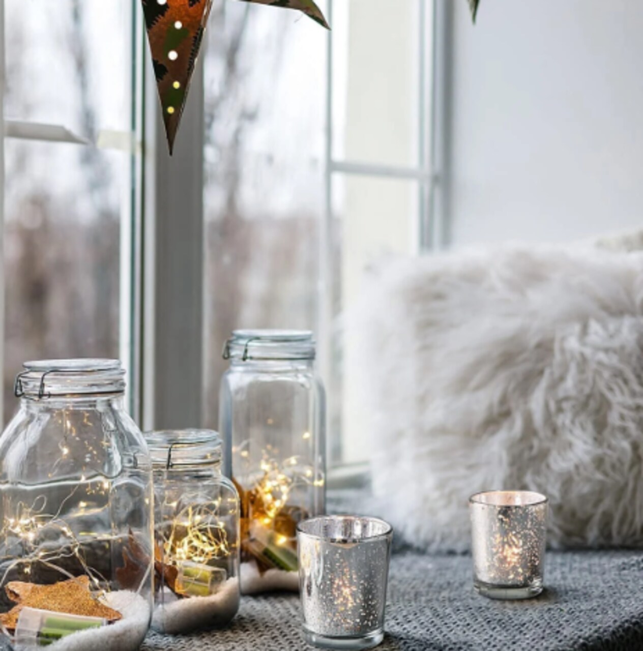 Votive Candle Holders - Speckled Glass Tealight Candle Holder